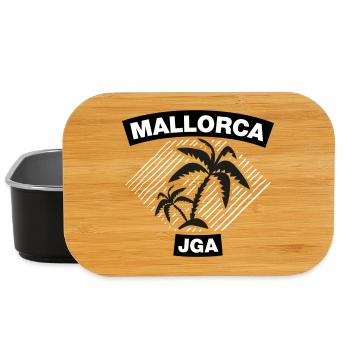 Majorque – Enterrement de vie de garçon sous les palmiers - Boîte à goûter - noir - Devant