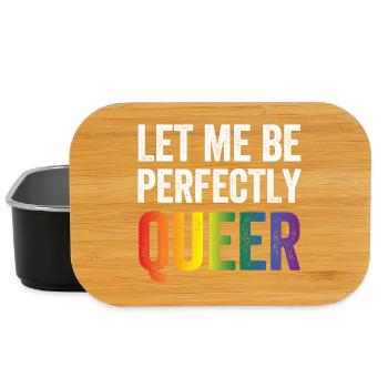 LGBTQ Pride Month - Let Me Be Perfectly Queer - Lunch Box - black - Front