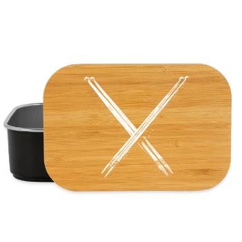 Drumsticks Drawing - Lunch Box - black - Front