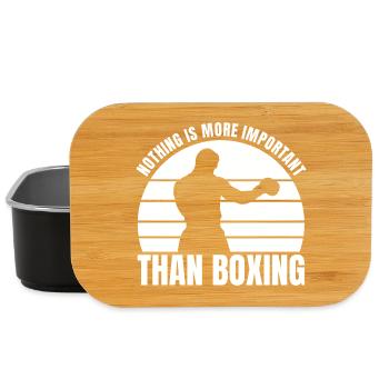 Nothing is as important as boxing - Lunch Box - black - Front