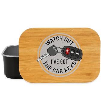 Watch Out I've Got The Car Keys - Lunch Box - black - Front