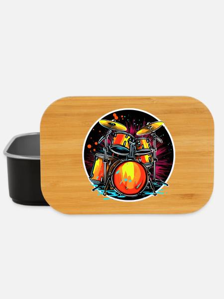 Trapset Portrait - Lunch Box - Schwarz