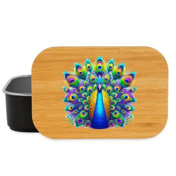 Peacock - Lunch Box - black - Front