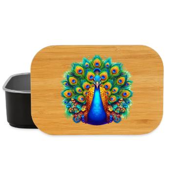 Peacock - Lunch Box - black - Front