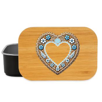 Cadre Coeur en Pain d’Épices Tradition et amour combinés - Boîte à goûter - noir - Devant