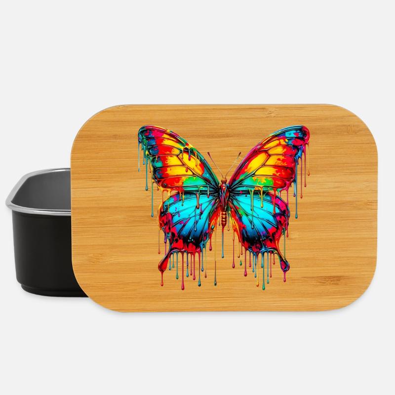 Schmetterling - Lunch Box - Schwarz