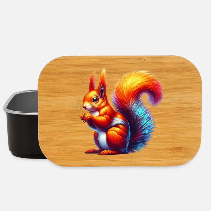 Eichhörnchen - Lunch Box - Schwarz
