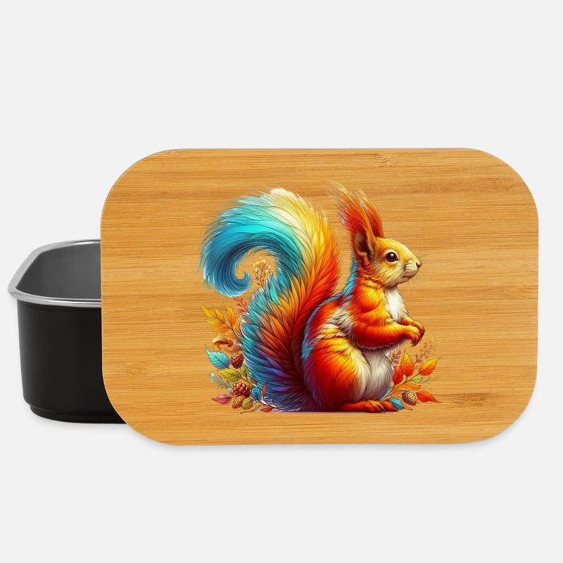 Eichhörnchen - Lunch Box - Schwarz