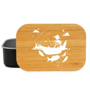 Look de bande dessinée de pêche - Boîte à goûter - noir - Devant