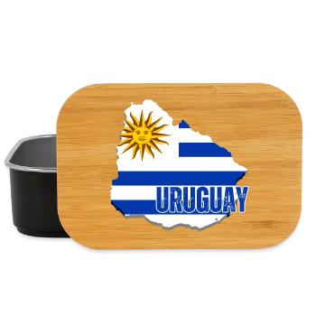 Flag of Uruguay, Uruguayan pride - Lunch Box - black - Front