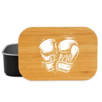 Boxing Gloves Drawing - Lunch Box - black - Front