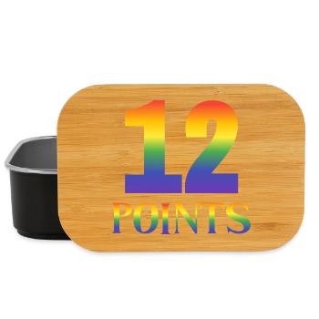 12 points Eurovision Song Contest - Lunch Box - black - Front