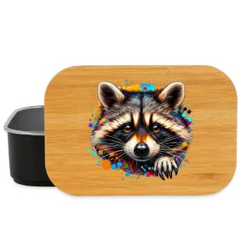 Raccoon - Lunch Box - black - Front