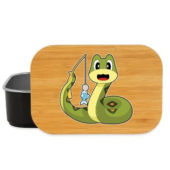 Schlange Angler Fisch Angeln - Lunch Box - Schwarz - Vorne