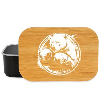 Polar Bear Polar Bear Boxer Boxing MMA - Lunch Box - black - Front