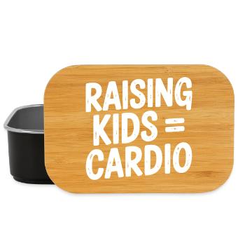 Kinder großziehen = Cardio - Lunch Box - Schwarz - Vorne