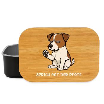 Talk to the paw Jack Russel terrier Jackie - Lunch Box - black - Front