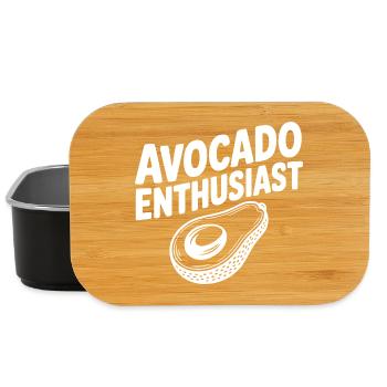 Avocado-Enthusiast - Lunch Box - Schwarz - Vorne