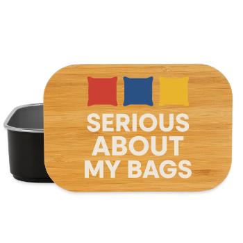 Cornhole Refere Offizielles Schiedsrichter - Lunch Box - Schwarz - Vorne