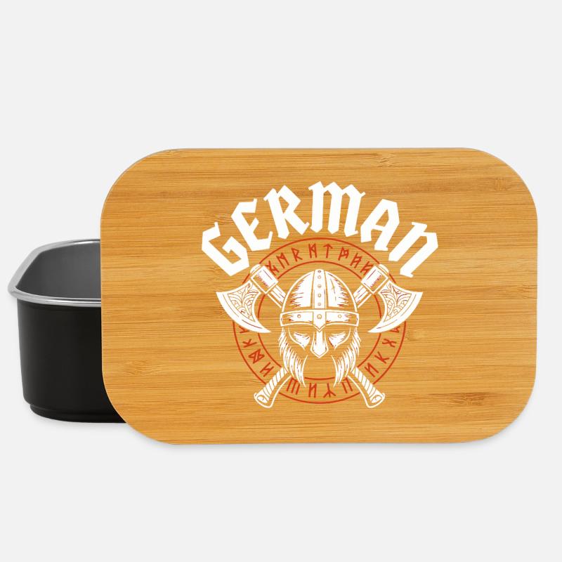 Germanic Viking Odin - Lunch Box - black