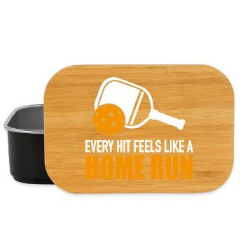 Pickleball Geschenk - Lunch Box - Schwarz - Vorne