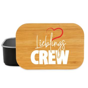 Lieblingscrew Herz - Lunch Box - Schwarz - Vorne