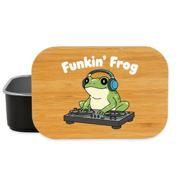 Funkin' Frog DJ in Headphones - Lunch Box - black - Front