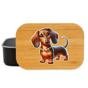 Dackel - Lunch Box - Schwarz - Vorne