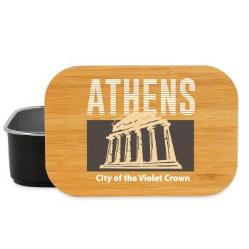 Athen, Stadt der Violetten Krone - Lunch Box - Schwarz - Vorne