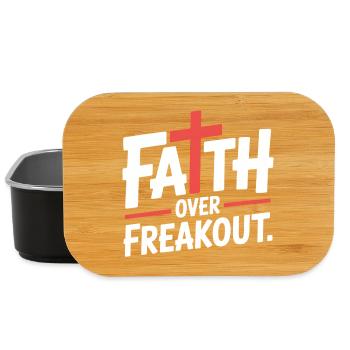 Faith Over Freakout Faith Jesus - Lunch Box - black - Front