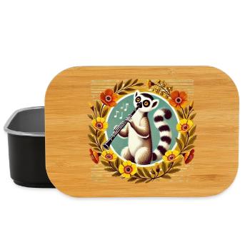 Lemur Clarinet Serenade - Lunch Box - black - Front