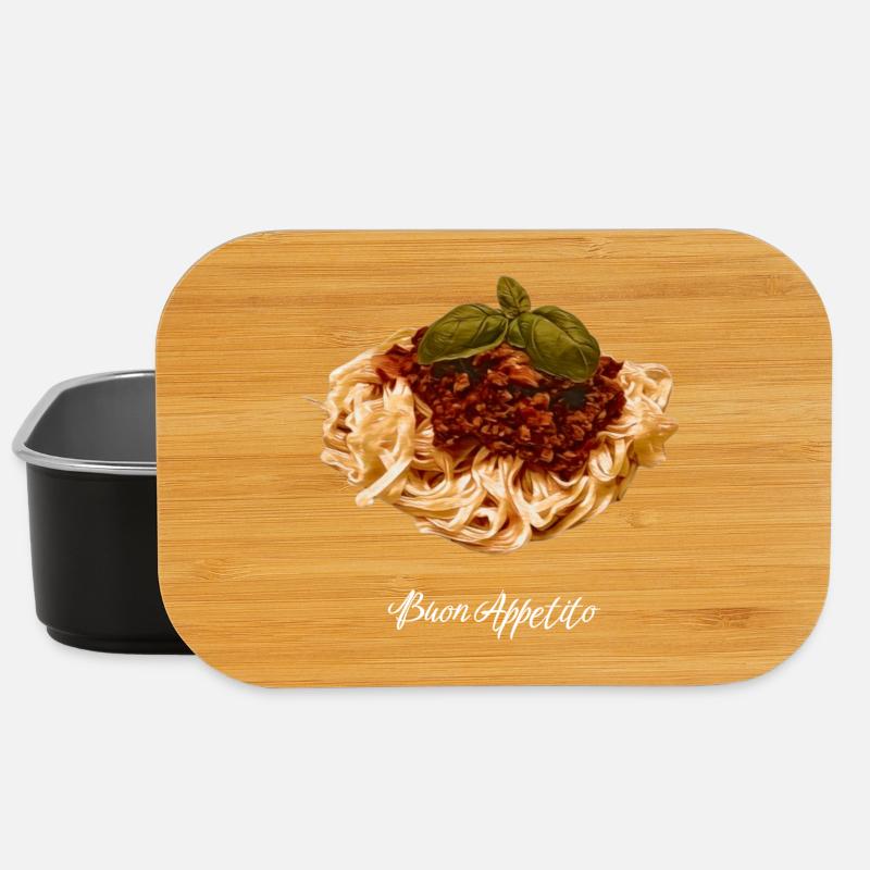 Spaghetti - Lunch Box - Schwarz