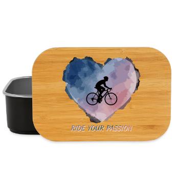 Aquarell-Herz-Fahrt - Lunch Box - Schwarz - Vorne
