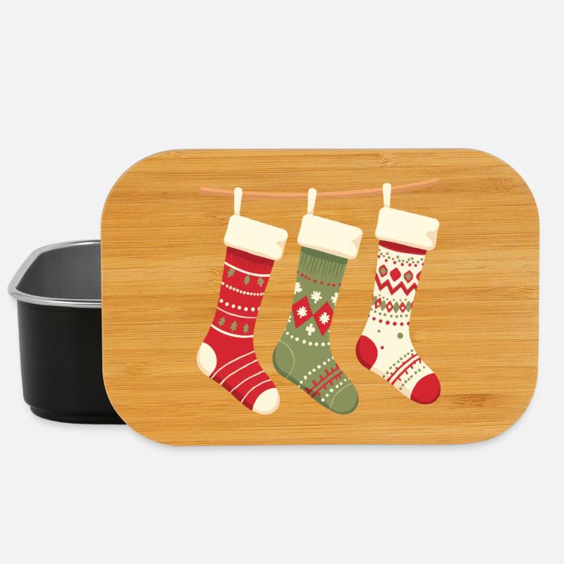 Modèle de Noël des Trois Bas, - Boîte à goûter - noir