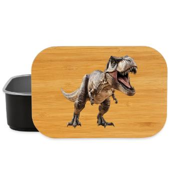 T-Rex Dino Dinosaure - Boîte à goûter - noir - Devant