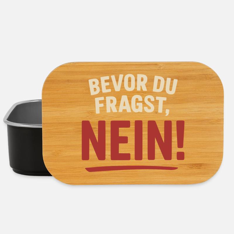 Before you ask, no! - Lunch Box - black