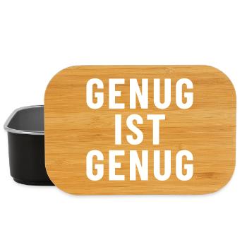 Genug ist genug - Lunch Box - Schwarz - Vorne