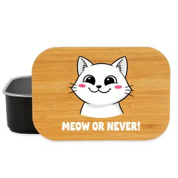 Miaou ou jamais chat - Boîte à goûter - noir - Devant