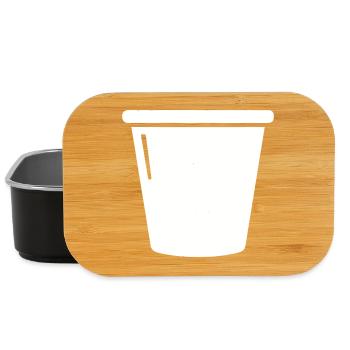 Vecteur d’icônes domestiques de seau de nettoyage de seaux - Boîte à goûter - noir - Devant