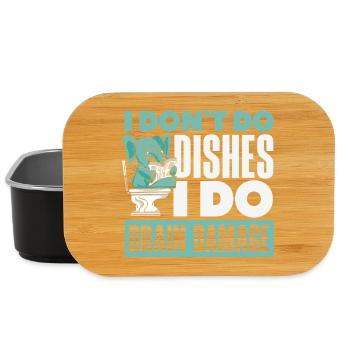 Toilet Clogging Master Funny - Lunch Box - black - Front