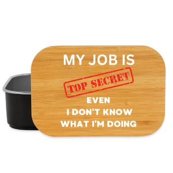 Geheimer Job: Ich weiß nicht, was ich tue - Lunch Box - Schwarz - Vorne