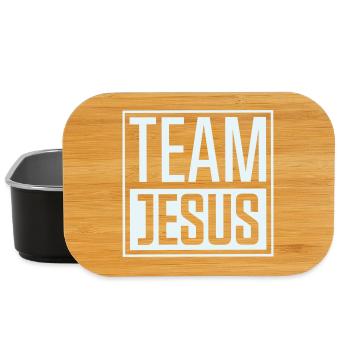 Team Jesus - Lunch Box - black - Front