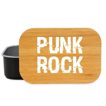 Punkrock Distressed Typografie - Lunch Box - Schwarz - Vorne