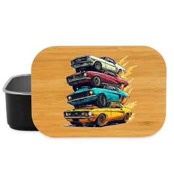 Just A Boy Who Loves Cars Kleinkind-Grafik - Lunch Box - Schwarz - Vorne