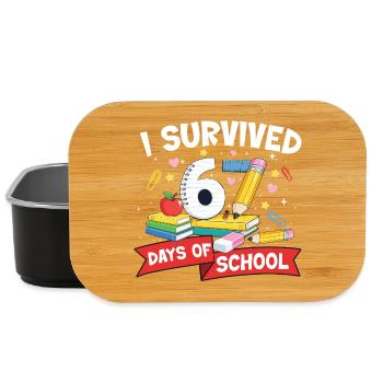Funny Meme 67 Days Survived School Student - Lunch Box - black - Front