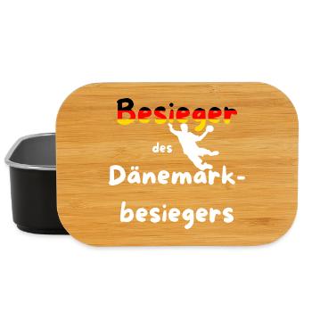 Besieger des Dänemarkbesiegers Handball EM 2026 - Lunch Box - Schwarz - Vorne