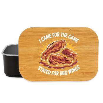 Matchday Wings Football Snack Funny - Lunch Box - black - Front