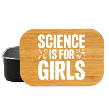 Wissenschaft ist für Mädchen - Lunch Box - Schwarz - Vorne