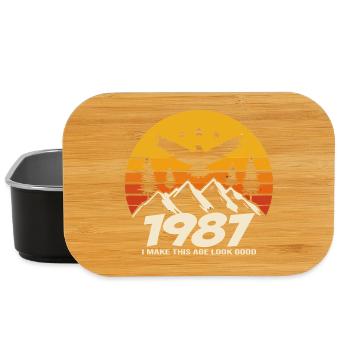 Geburtstag 1987 1987 Geburtstag 1987 Geburtstag - Lunch Box - Schwarz - Vorne