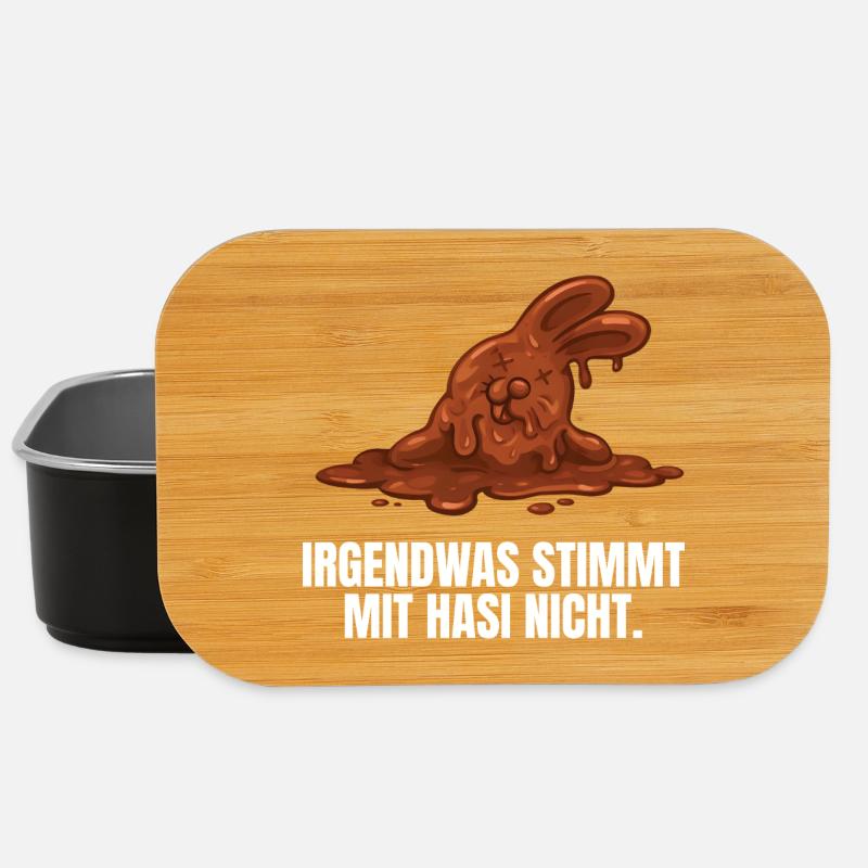Schokoladenhase Ostern - Lunch Box - Schwarz